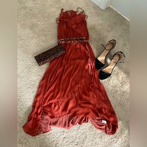 Jennifer Lopez Ruffled Dress